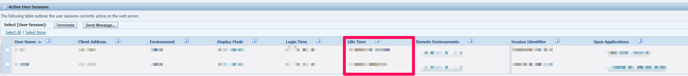 Idle TIme Per Session