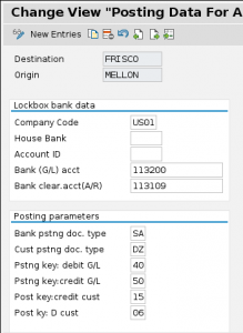 SAP FICO Lockbox Posting Parameters