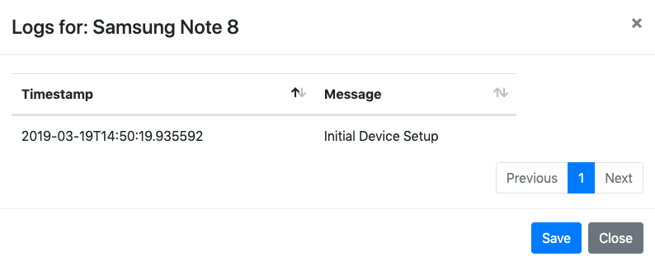 Scanability device log
