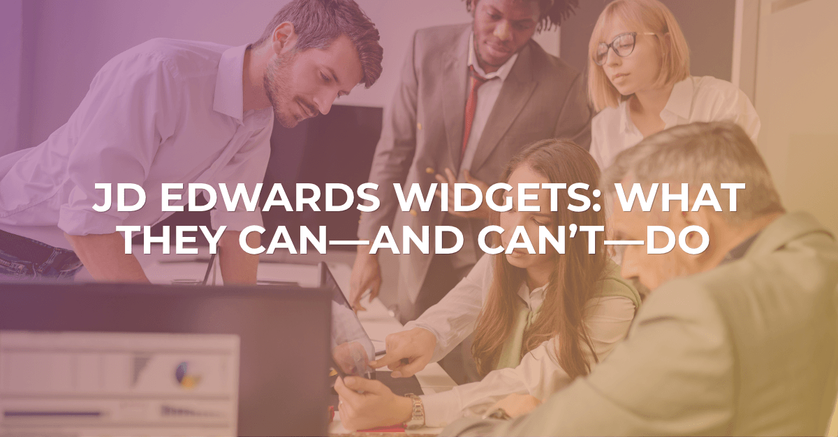 JDE Widgets | ERP Suites