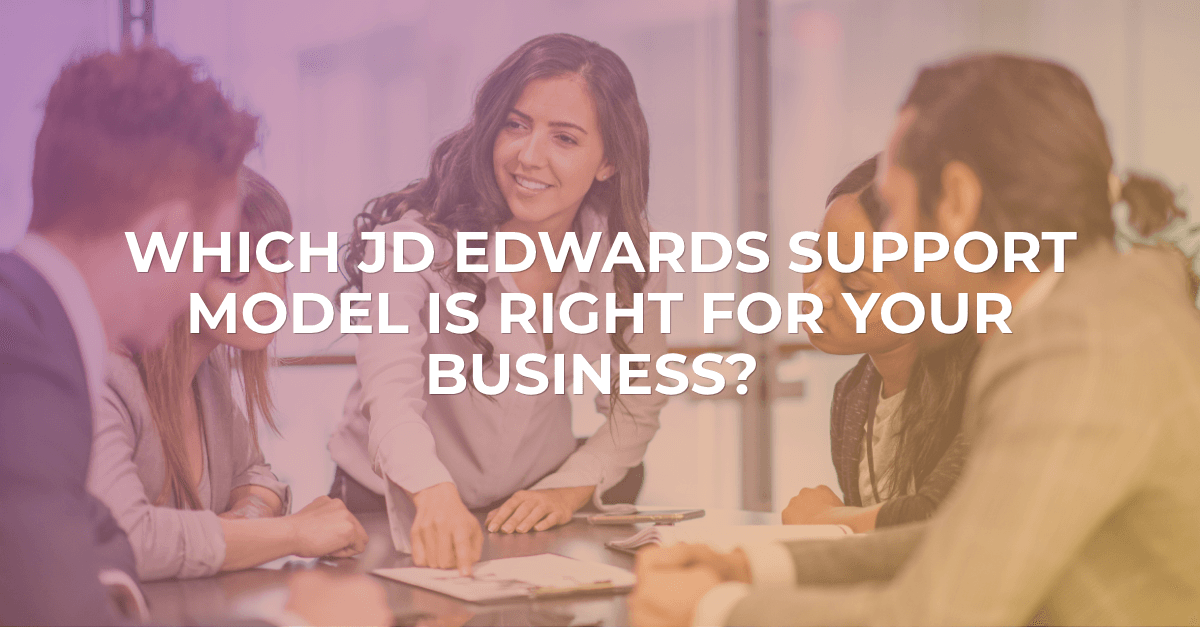 JDE Support Model | ERP Suites