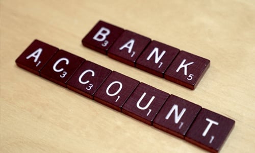 bank account