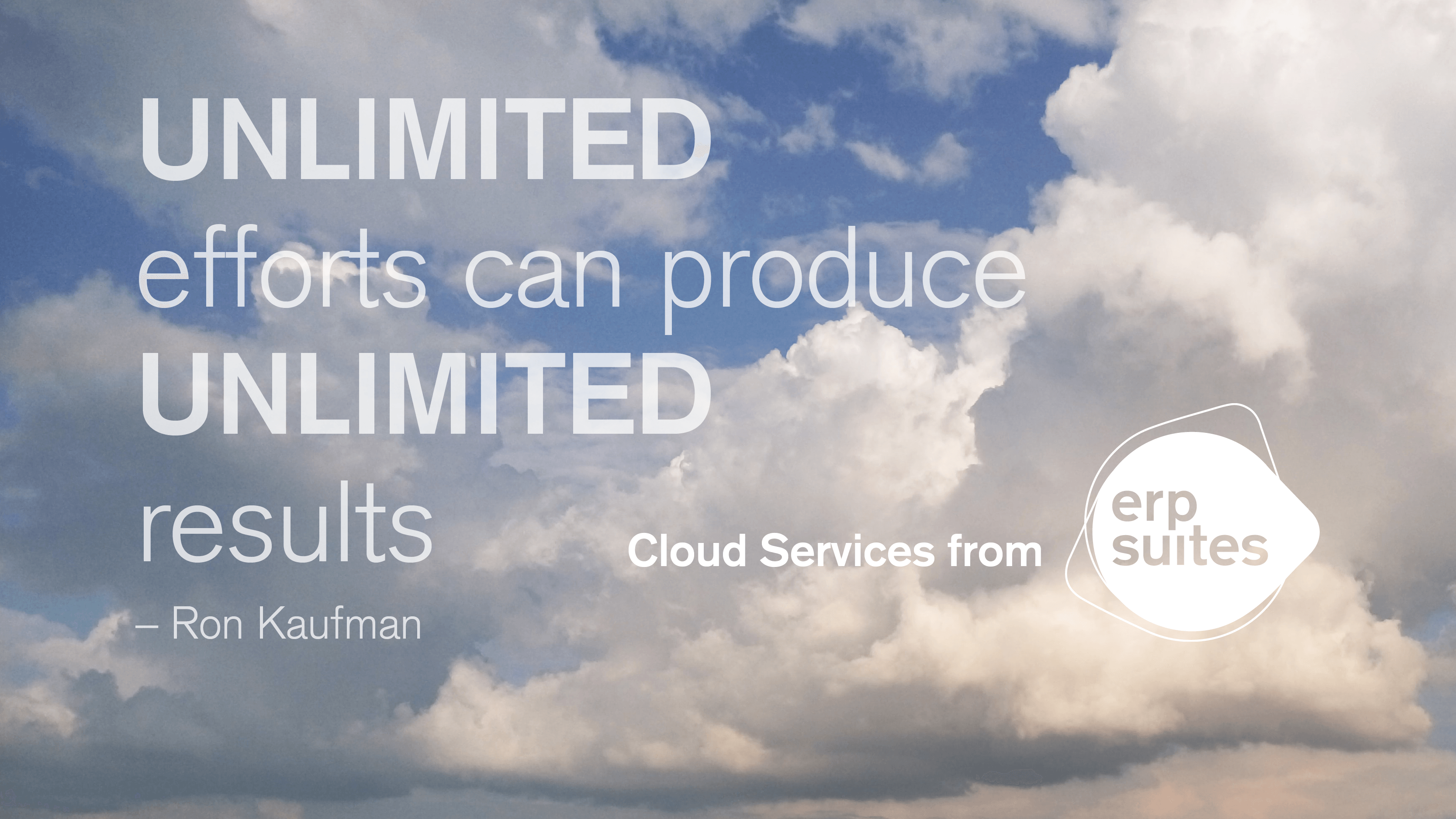 Quote reflecting potential benefits of unlimited storage